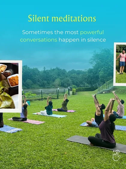 Sometimes the most powerful conversations happen in silence. Our silent meditations in Sri Lanka, surrounded by nature, were a profound experience for everyone.