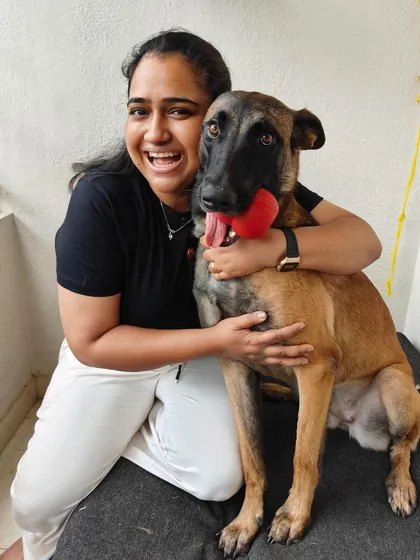 This is me, living my dream. Two years ago, I quit my corporate job to follow my passion for dogs. This journey from a side hustle to a full-time career has been a giant leap of faith, and I wouldn't change a thing.