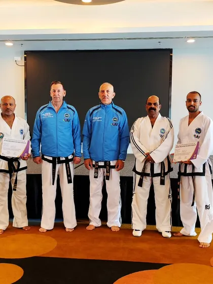 Receiving my certificate of completion for the International Instructor Course alongside my seniors. This signifies my commitment to upholding the highest standards of teaching.