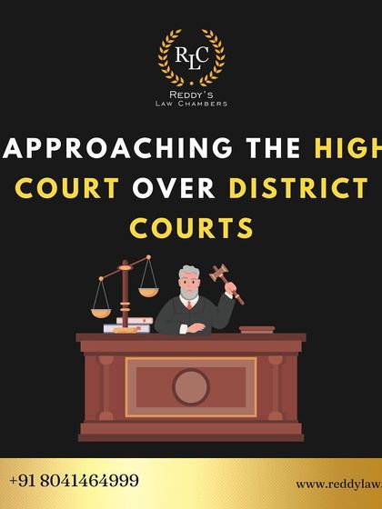 Can you approach the High Court directly instead of a District Court? In certain situations, yes. I explain when this is possible.