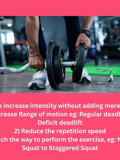 How to increase intensity without adding more load? We teach techniques like increasing range of motion and reducing repetition speed.