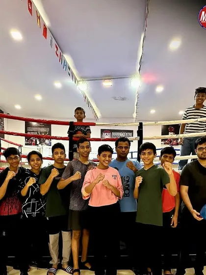 A post-training group picture. Hard work is always followed by a sense of accomplishment and team camaraderie.