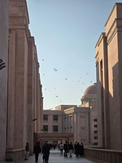 A view of the Lucknow High Court building. Each visit to such an institution reinforces my commitment to upholding justice with integrity.