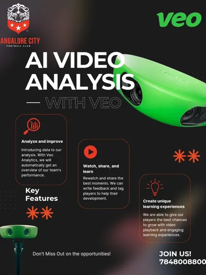 We use modern technology to give our players an edge. With AI-powered VEO camera systems, we provide detailed video analysis of games and training sessions. This allows our players to review their performance, understand tactical nuances, and receive precise feedback for faster improvement.