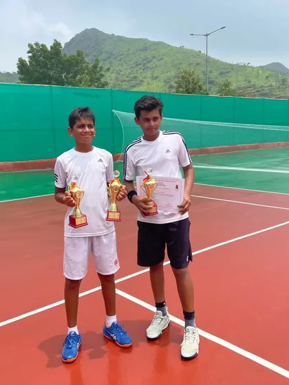 A big congratulations to Vivaan for winning both the Singles and Doubles titles at the AITA U14 Championship Series in Udaipur.