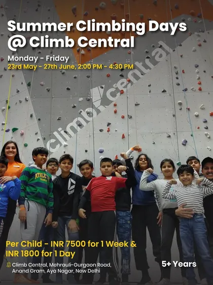Summer Climbing Days at Climb Central. A fantastic camp for kids 5+ to build strength, confidence, and problem-solving skills on the climbing wall.