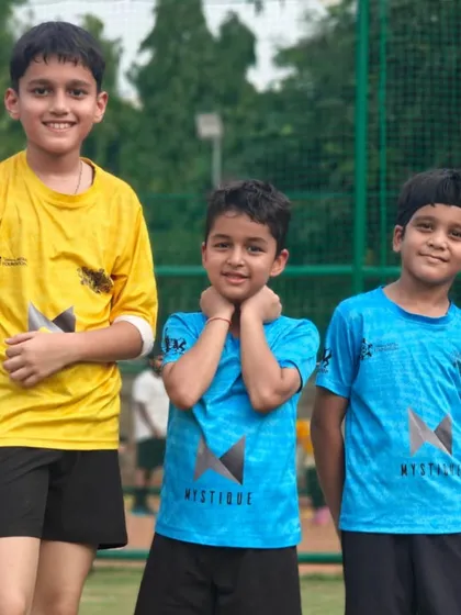 A group of friends and teammates pose for a photo. Our academy is a place where lifelong bonds are formed.