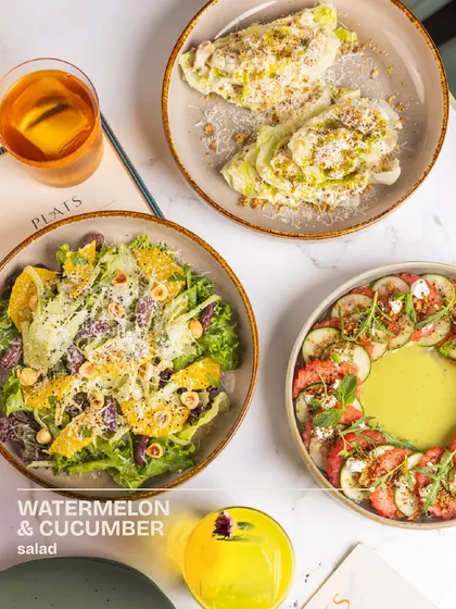 This version highlights our Watermelon & Cucumber salad, a perfect balance of sweet and spicy.