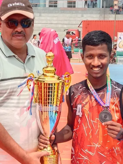 Our student Kartik Ganesh Chandane, who represented the Maharashtra team and secured the runner-up position in the Under-19 school Kho-Kho competition.