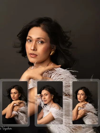 A collage showing the different moods we captured during this unforgettable giveaway session. Each frame tells a story of grace, confidence, and trust in the creative process.