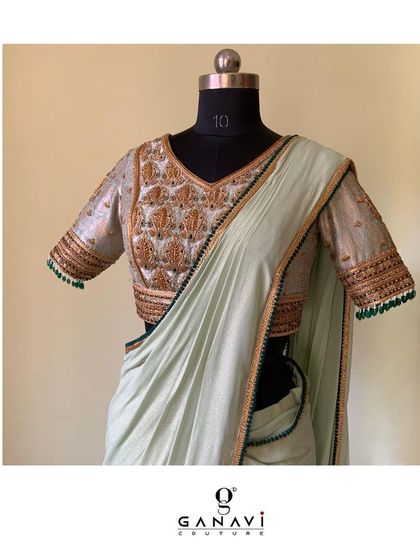 Ganavi Couture - Custom Indian Bridal & Occasion Wear Signature Hand-Embroidered Blouses photo 19