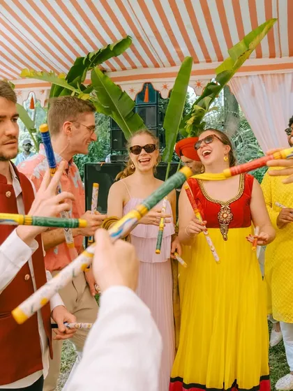 It was amazing to see guests from different countries enjoying the Dandiya carnival. Music and dance truly bring everyone together, no matter where they are from.
