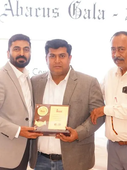 We are proud to be recognized for our commitment to education. Here is our director, Mr. Deepak Anand, receiving an award at the Mastermind Abacus Gala 2024, a testament to our quality programs.