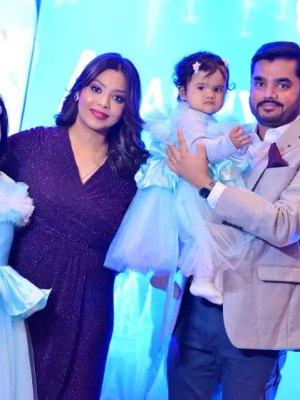 A beautiful family portrait at the Frozen-themed celebration. Creating a memorable experience for the whole family is what my work is all about.