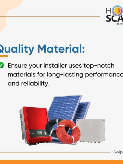 We use only top-notch, certified materials for our installations to ensure long-lasting performance and reliability for your home solar system.