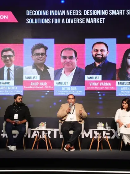 A panel discussion focused on "Decoding Indian Needs," exploring how to design smart security solutions tailored for a diverse and unique market.