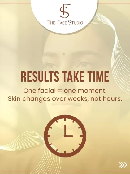 It is important to understand that true skin and hair changes happen over weeks and months, not hours. One facial or one treatment provides a temporary boost, but lasting transformation is the result of consistency and patience.