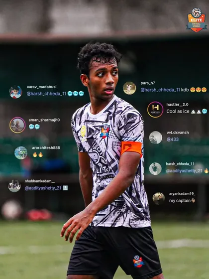 Calm after the storm he created. Our captain, cool and composed after scoring, embodying the mindset of a true leader.