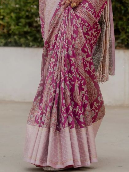 Additional views showcasing the variety and detail of my heirloom bridal sarees. Each image captures a different angle, moment, or detail, from full portraits to close ups of the fabric and embroidery, illustrating the complete story of each bride's custom creation.