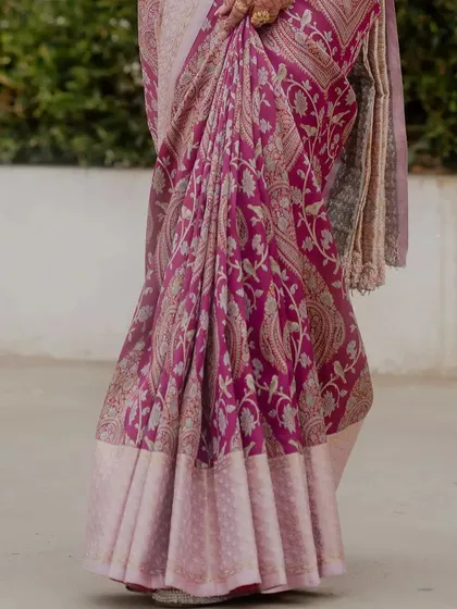 Additional views showcasing the variety and detail of my heirloom bridal sarees. Each image captures a different angle, moment, or detail, from full portraits to close ups of the fabric and embroidery, illustrating the complete story of each bride's custom creation.
