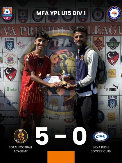 A dominant 5-0 victory for our U15 team in the MFA YPL Division 1.