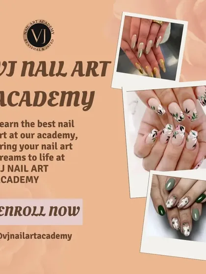 Our academy is the place to bring your nail art dreams to life. This graphic is a call to enroll in our courses and start your journey.