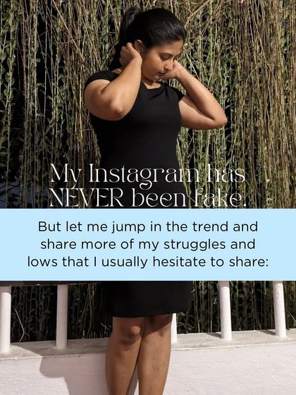 My Instagram has never been fake, but here I'm sharing some of the struggles and lows I usually hesitate to post. It's part of my commitment to being real with you.