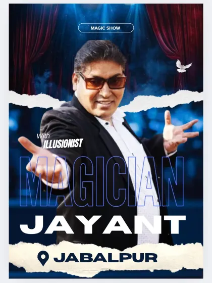 Announcing a grand corporate magic show in Jabalpur. I perform regularly for corporate clients across the country.