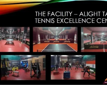 A look at the Alight Table Tennis Excellence Centre. My facility is equipped with multiple courts, professional lighting, and even a dedicated fitness area to support high performance training.