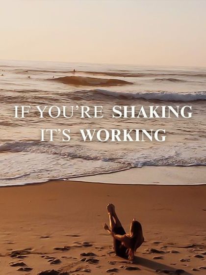 If you feel a little shake during your workout, it means you are challenging your muscles and creating change. We encourage you to embrace the shake because it is a sign that it is working.