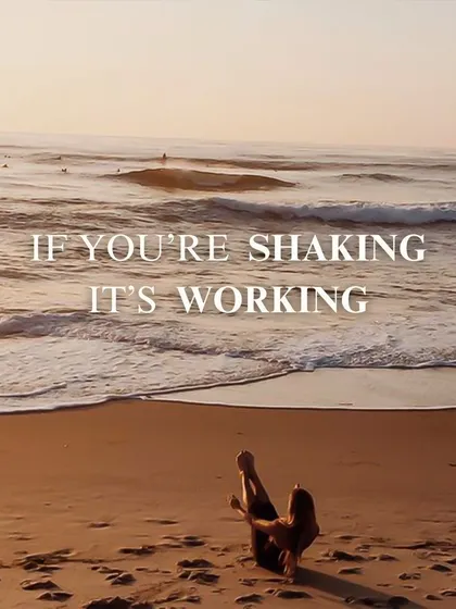 If you feel a little shake during your workout, it means you are challenging your muscles and creating change. We encourage you to embrace the shake because it is a sign that it is working.