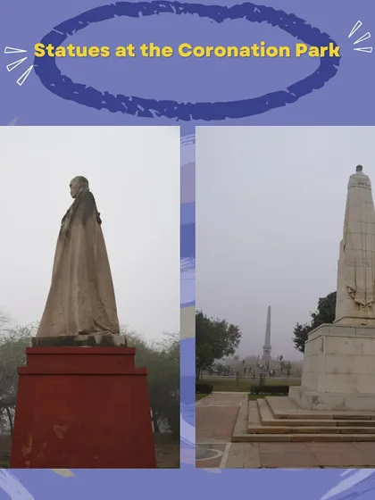 Statues of British viceroys at Coronation Park. Our walk here explores the post-colonial debate on what to do with these symbols of a past regime, a conversation about erasing versus preserving history.