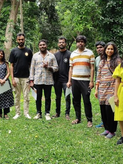 The whole group from a recent meetup, a mix of new and familiar faces.