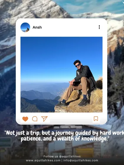 Meet Ansh, one of our dedicated trip captains. His journeys are guided by hard work, patience, and a wealth of knowledge.