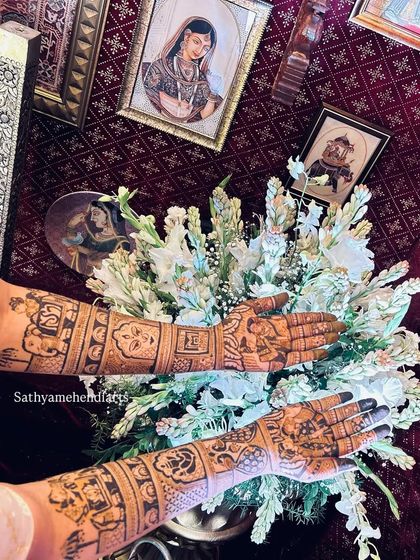 Sathyamehendiarts - Bridal & Wedding Mehendi Intricate Bridal Designs photo 10
