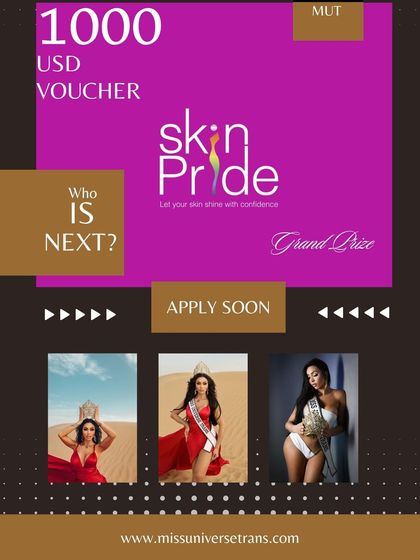 We are proud to be a sponsor for Miss Universe Trans 2024, offering a grand prize voucher. We support beauty and confidence on a global stage.