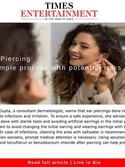 Even a simple ear piercing carries risks if not done correctly. I advise on proper aftercare, including cleaning the area and avoiding changing the initial earring too soon, to ensure a safe and infection-free healing process.