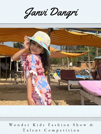 Welcome, Janvi Dangri. Her beachy vibe and stylish hat show she has a great sense of fashion.