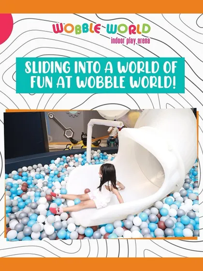 Sliding into a world of fun! Our white spiral slide offers a unique and thrilling ride into the heart of the ball pit.