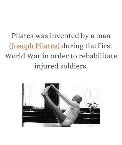 Did you know Pilates was invented by a man, Joseph Pilates, to rehabilitate injured soldiers during WWI? Its roots are in functional strength for everyone.
