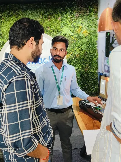A detailed demonstration of our portable suitcase demo at NEXKNOS 2024, showing the ease of controlling a room's environment.