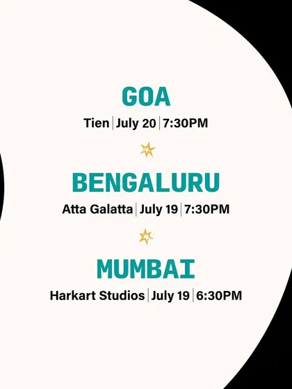 A poster showing the screening locations for the ALT EFF Film Club, including Atta Galatta.