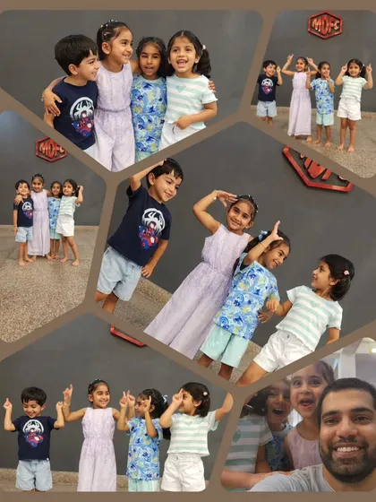 A collage capturing the friendships and fun from our toddler batches. We are more than a class; we are a dance family that grows together.