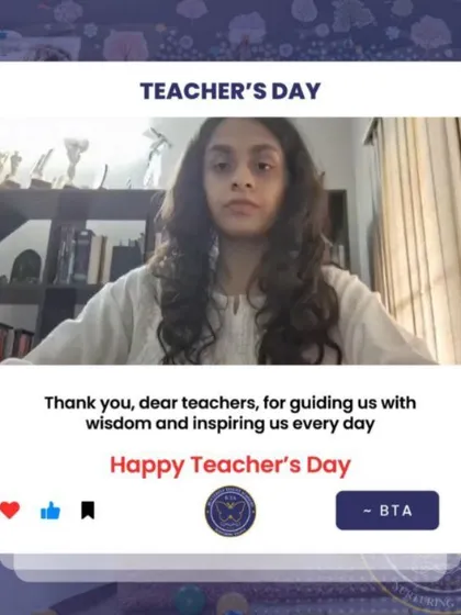 A student expresses her thanks to the mentors at Butterfly Talent Academy. We are proud to have created a space where these positive and inspiring student-teacher relationships can flourish.