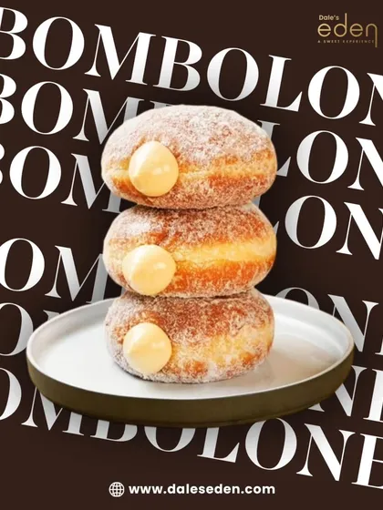 Meet our Bomboloni, the Italian donuts that are taking over your cravings. This stack shows off their soft, fluffy texture and the generous, creamy filling that makes every bite pure dessert heaven.