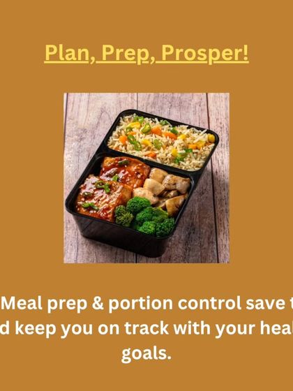 This is what a well-planned meal looks like. Our meal prep and portion control save you time and keep you on track with your health goals, with balanced portions of protein, carbs, and veggies.