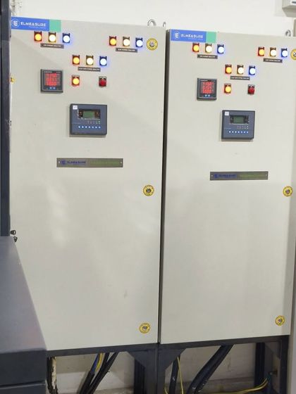 Another angle of the high-speed ATS panels at Bangalore International Airport. The indicator lights show the system is active and managing power sources effectively to ensure uninterrupted operations.