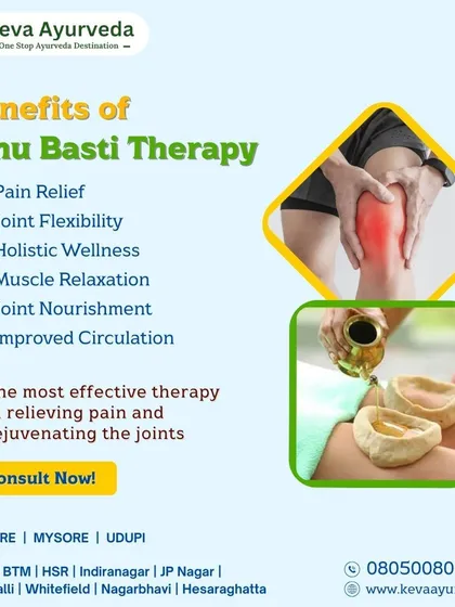 Janu Basti is a highly effective therapy for knee pain. It involves creating a reservoir of warm, medicated oil over the knee joint to nourish tissues, improve circulation, and increase flexibility.