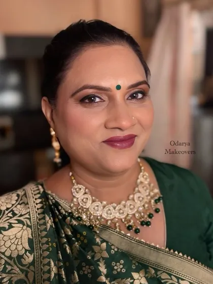 "Some things just get better with time." A gorgeous, glowing makeup look for this beautiful grandmother.