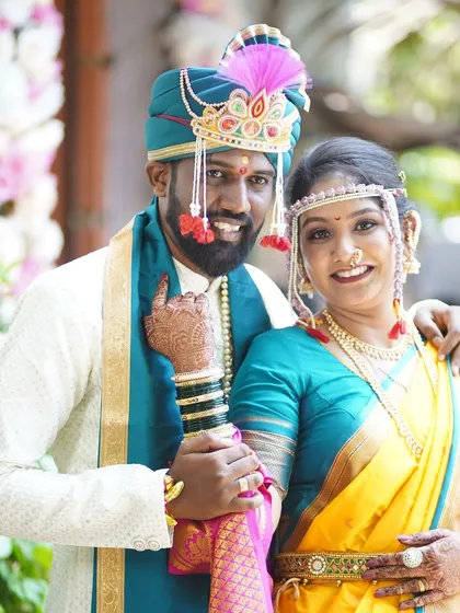 Creating beautiful memories for the bride and groom. My makeup ensures you look picture-perfect from every angle, complementing the groom's attire and the overall wedding aesthetic.